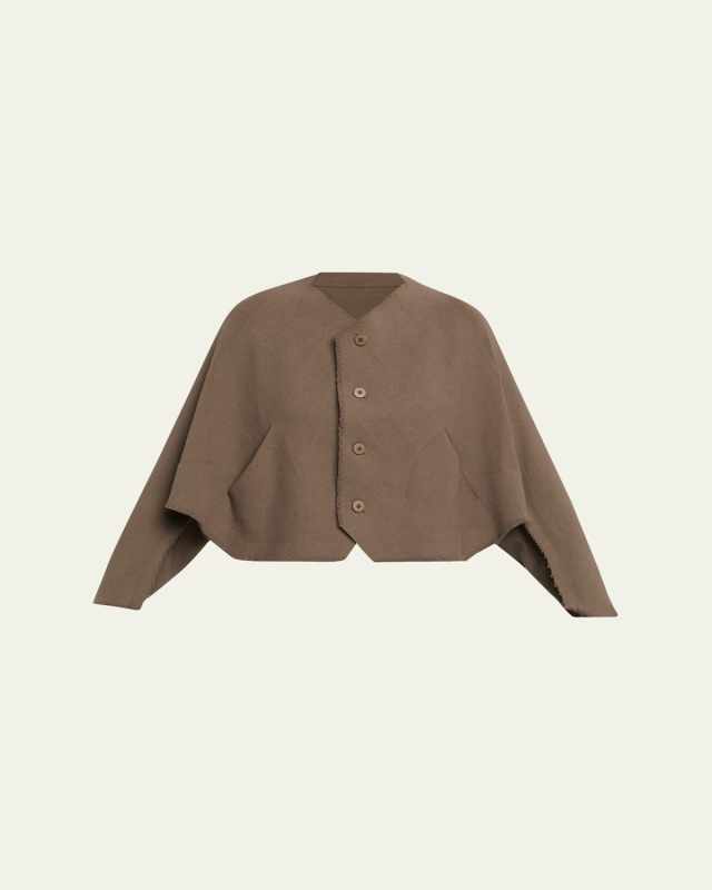 Campagne Boxy Slit-Edge Sweater